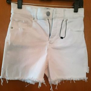 Express White Cut Off Shorts